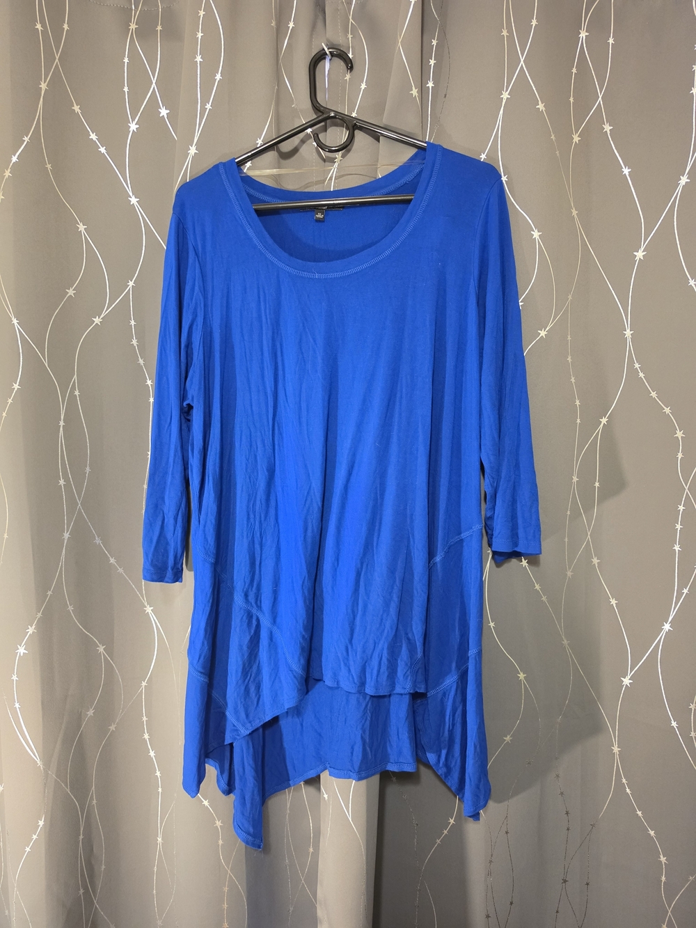 Cable & Gauge Royal Blue Layered Tunic Top